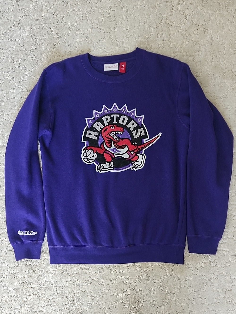 Mitchell & Ness Purple Toronto Raptors Crewneck Sweatshirt